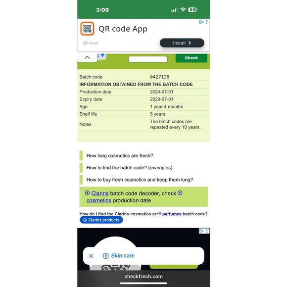 Clarins Purifying Gentle Foaming Cleanser - 4.2 oz Cleanser EXP 07/29 - Picture 3 of 5